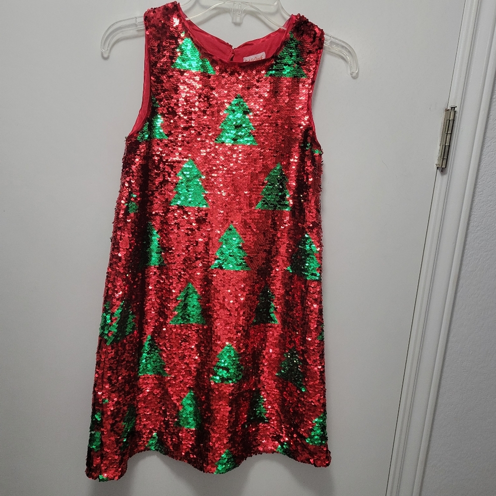 Christmas Tree Sequin Dress, all sequin dress, M